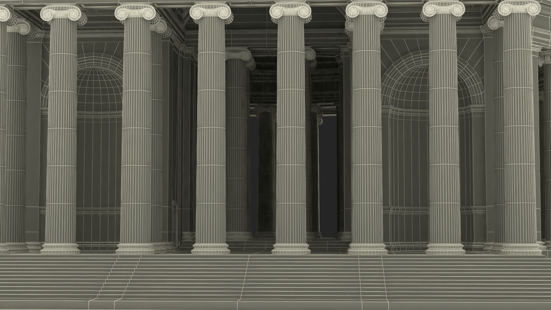 Neoclassical Rotunda Building 3D model