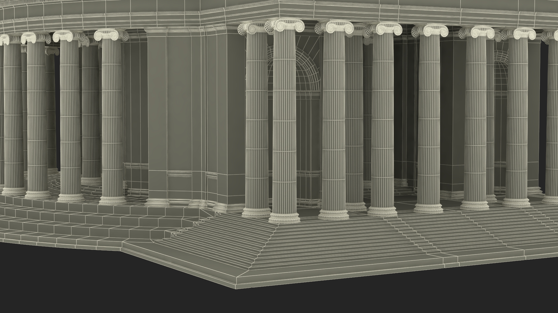 Neoclassical Rotunda Building 3D model