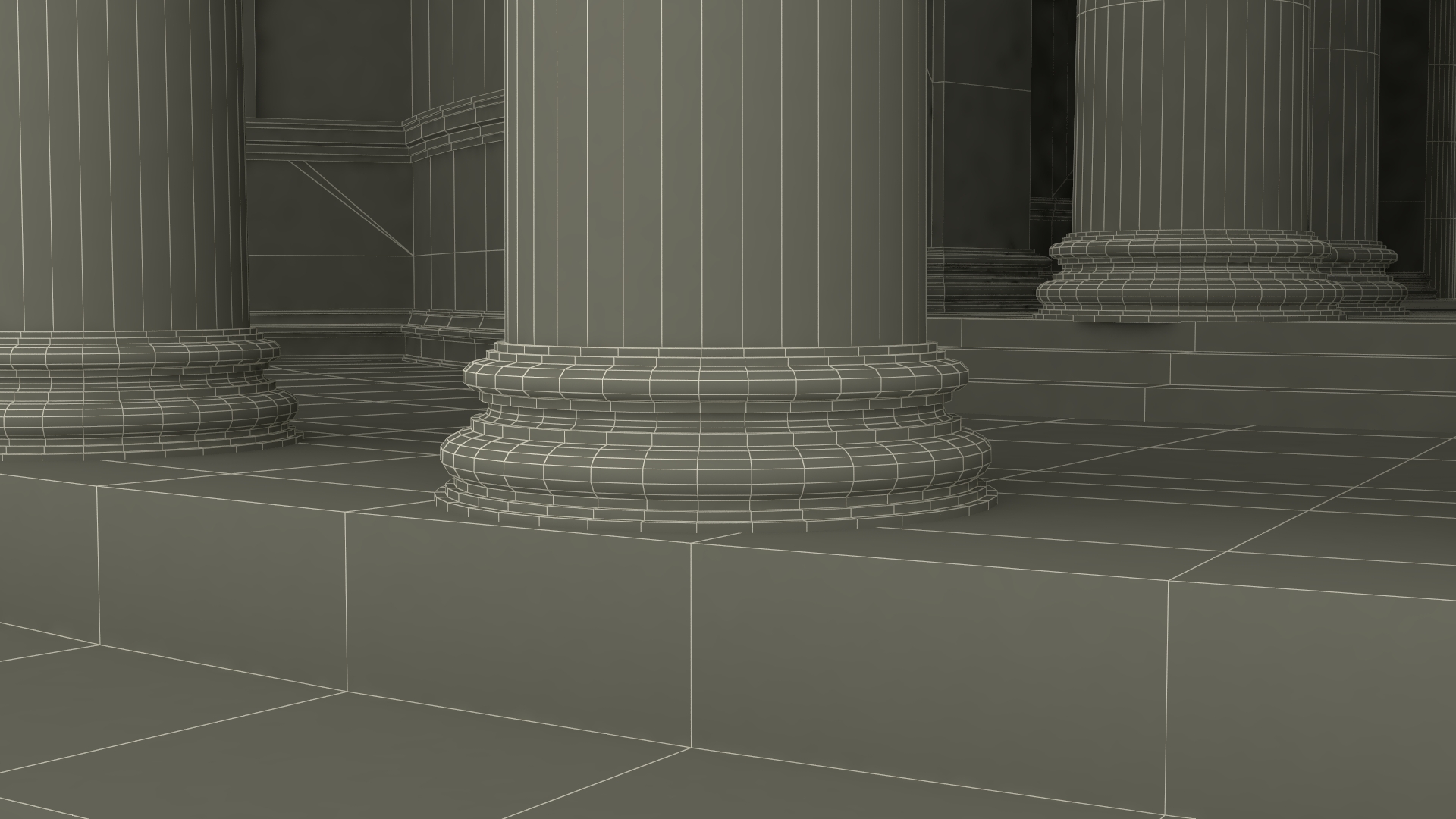Neoclassical Rotunda Building 3D model
