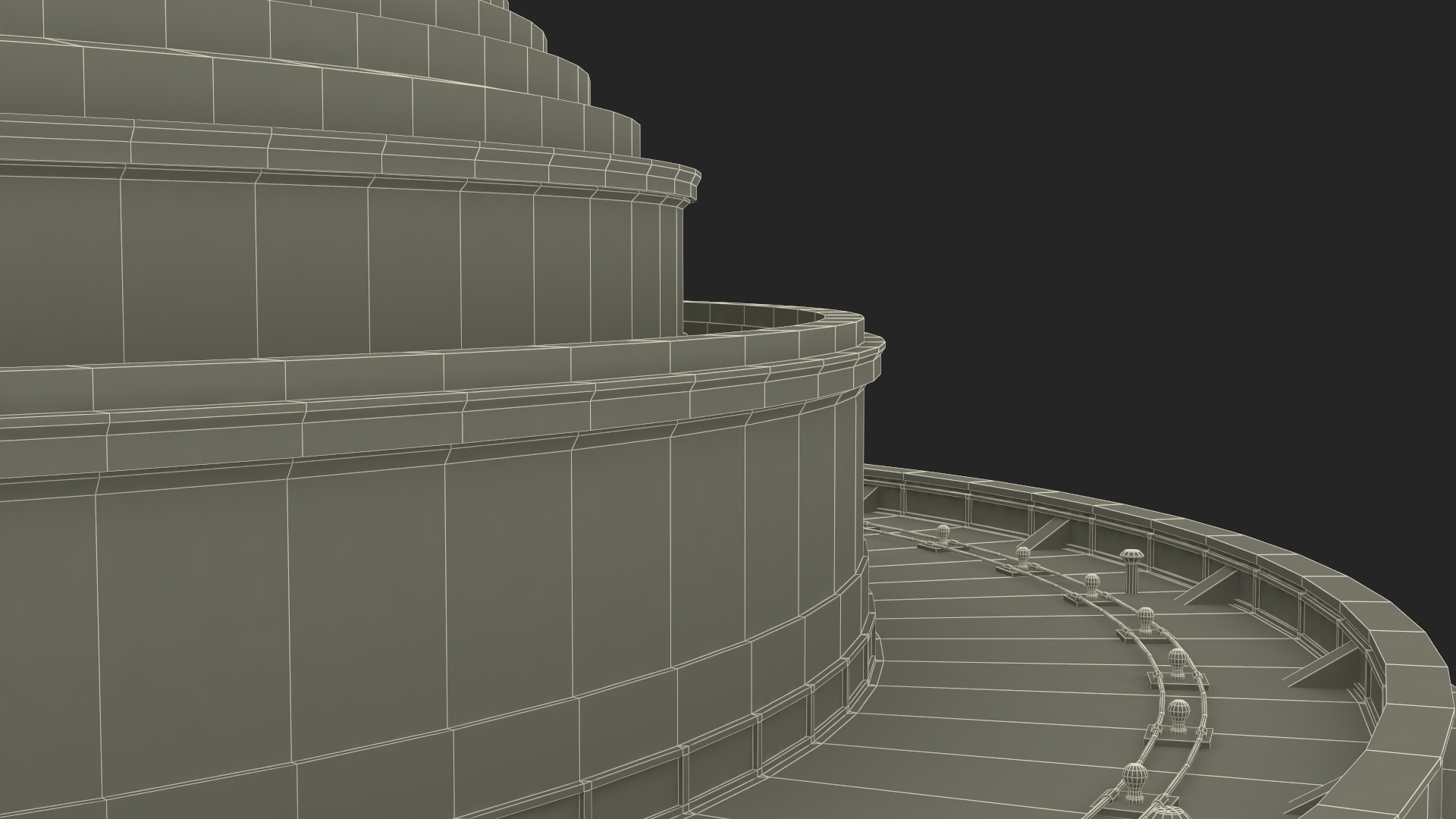 Neoclassical Rotunda Building 3D model