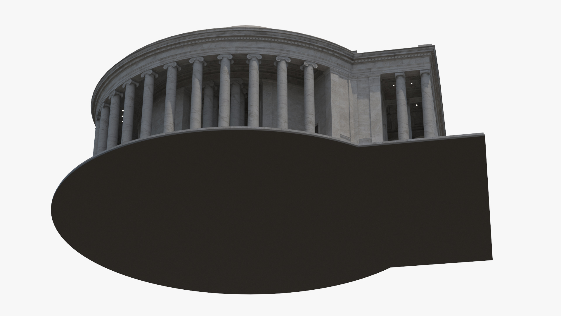 Neoclassical Rotunda Building 3D model