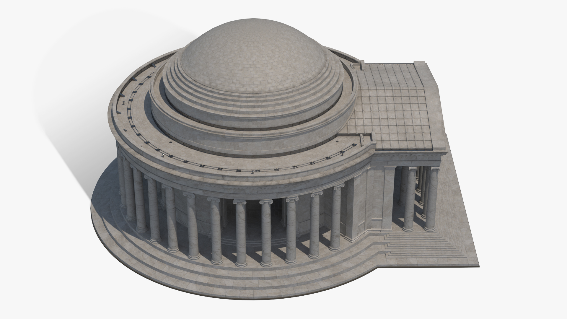 Neoclassical Rotunda Building 3D model