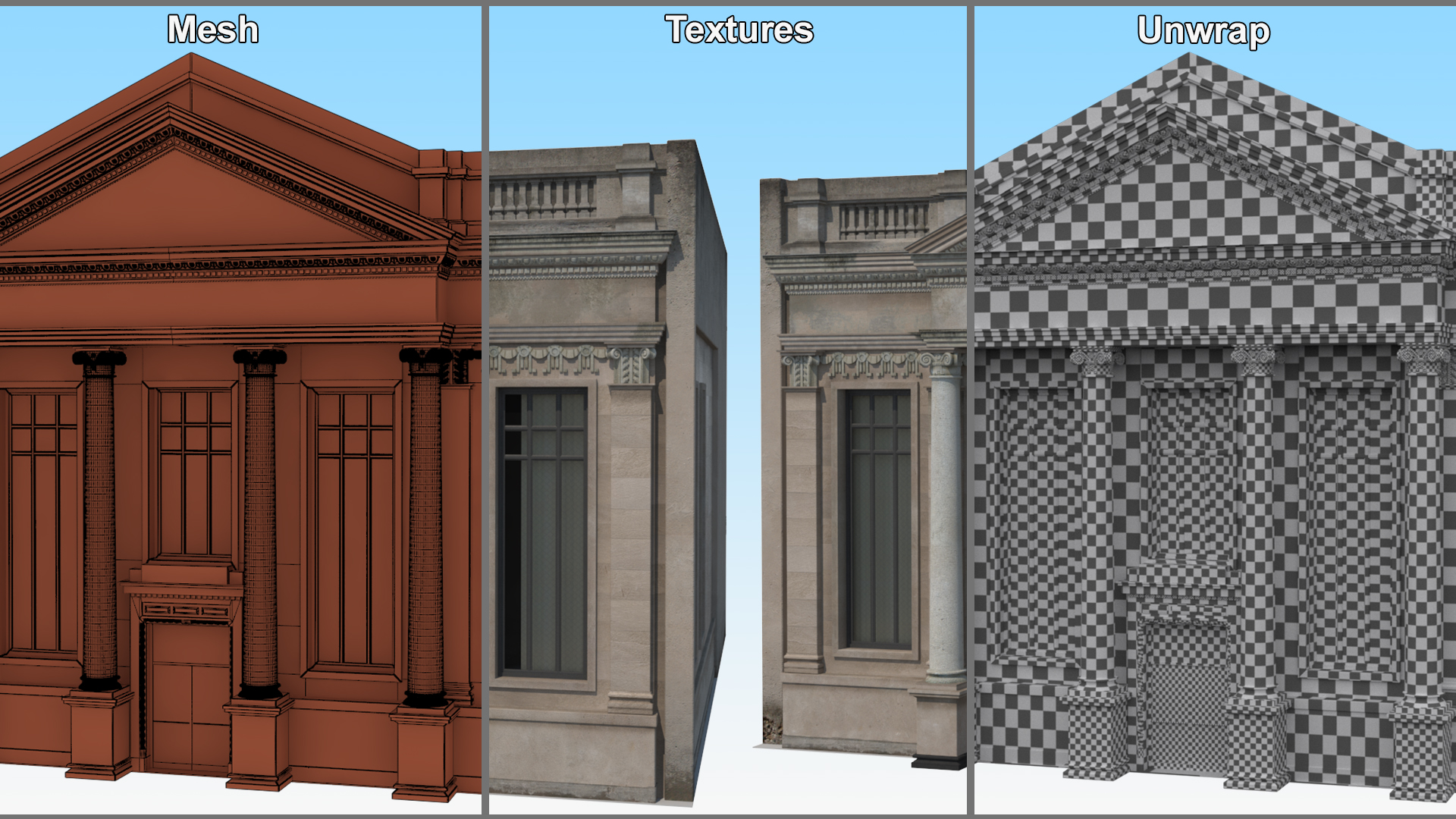 Neoclassical Rotunda Building 3D model