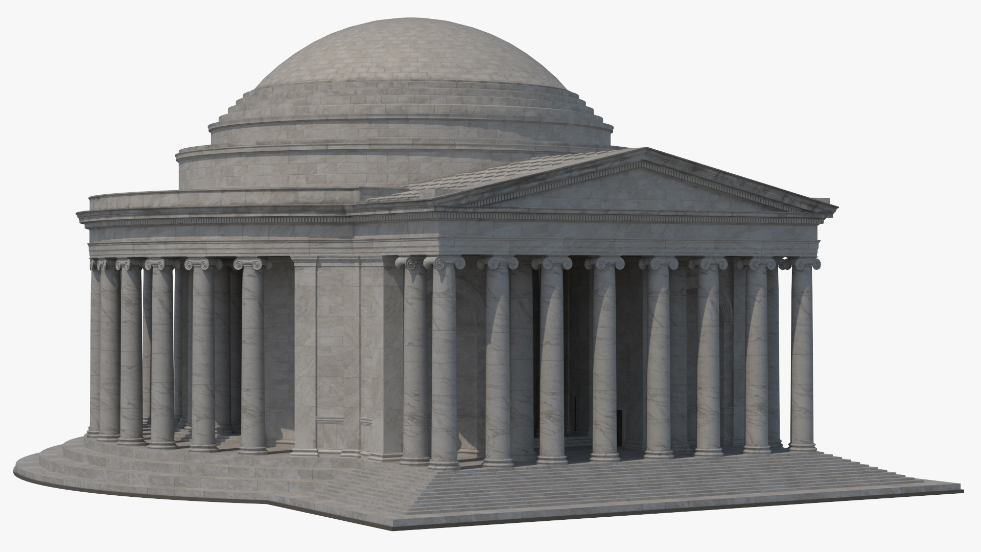Neoclassical Rotunda Building 3D model