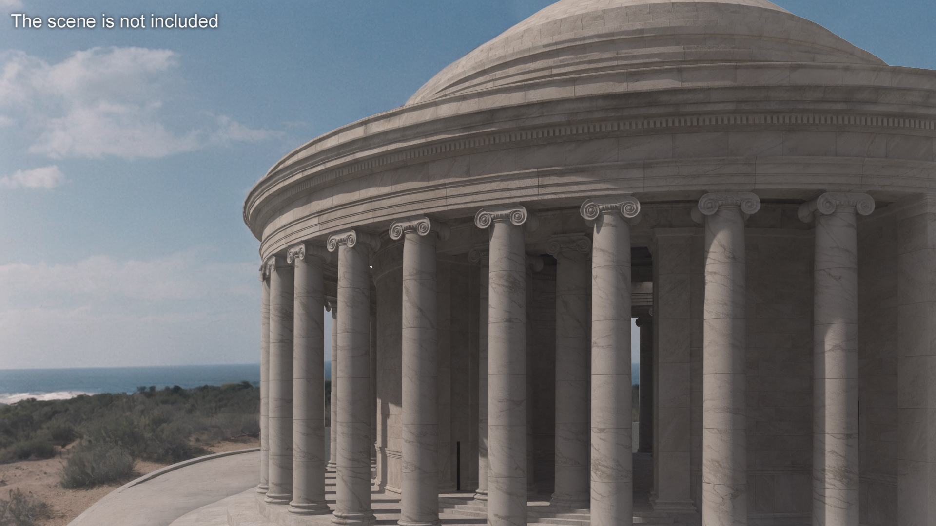 Neoclassical Rotunda Building 3D model