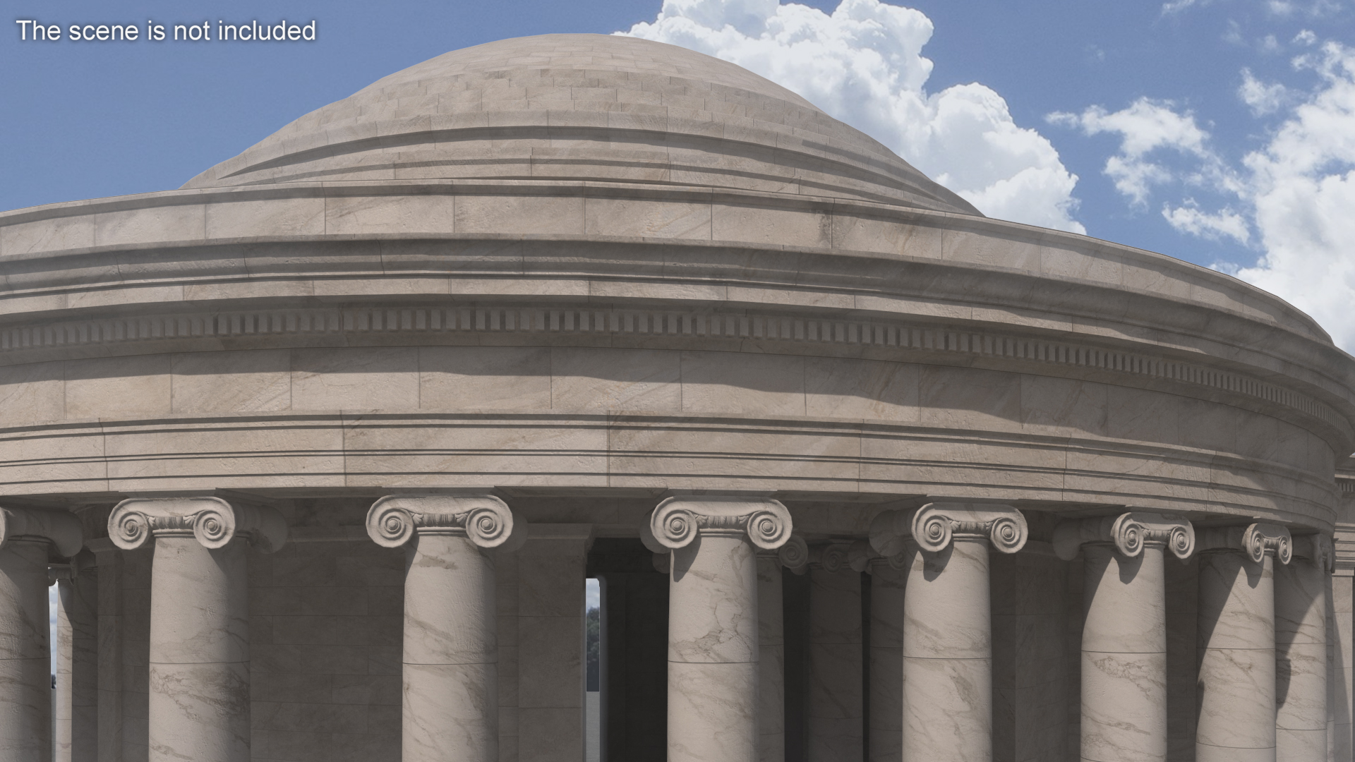 Neoclassical Rotunda Building 3D model