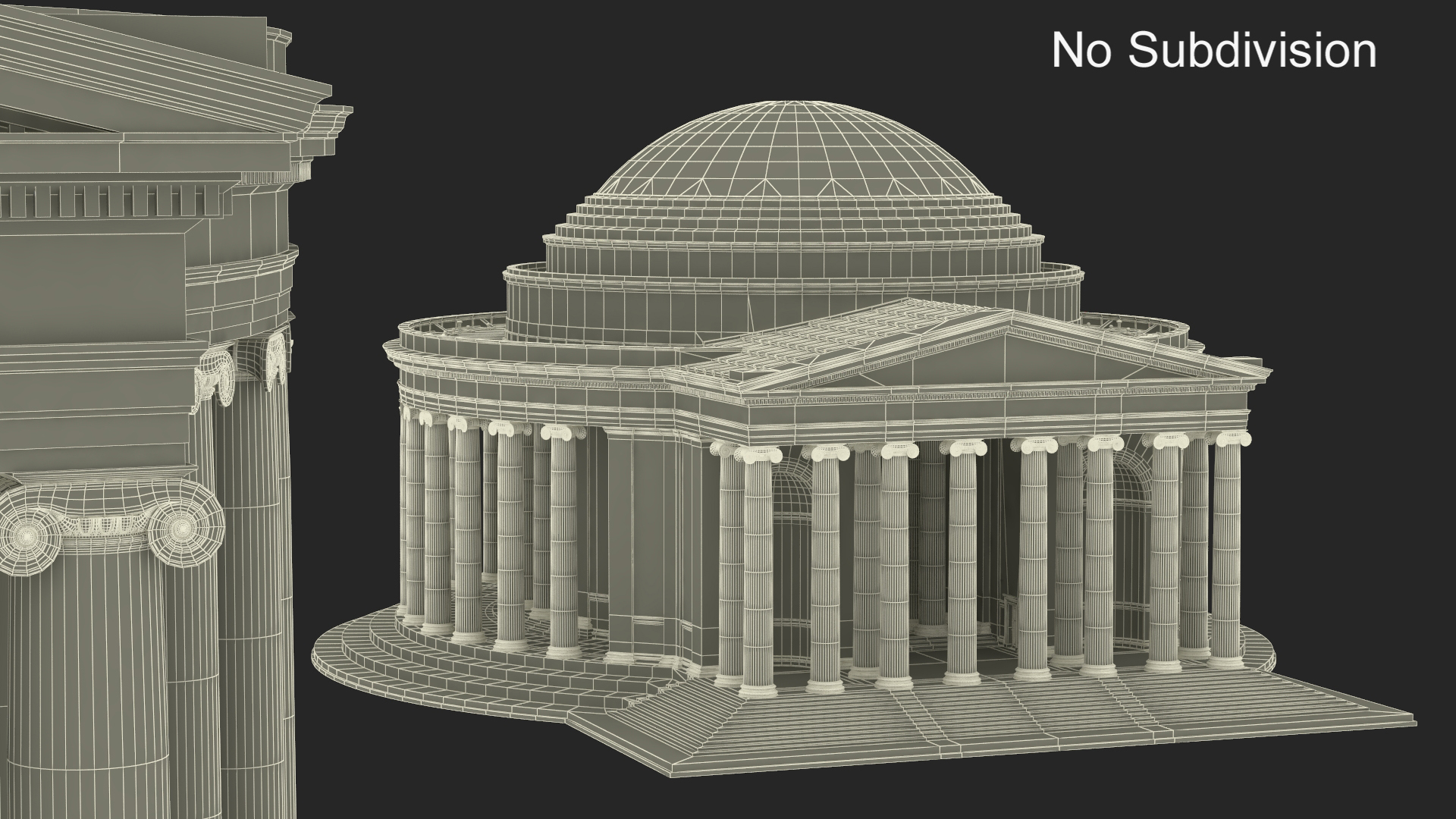 Neoclassical Rotunda Building 3D model