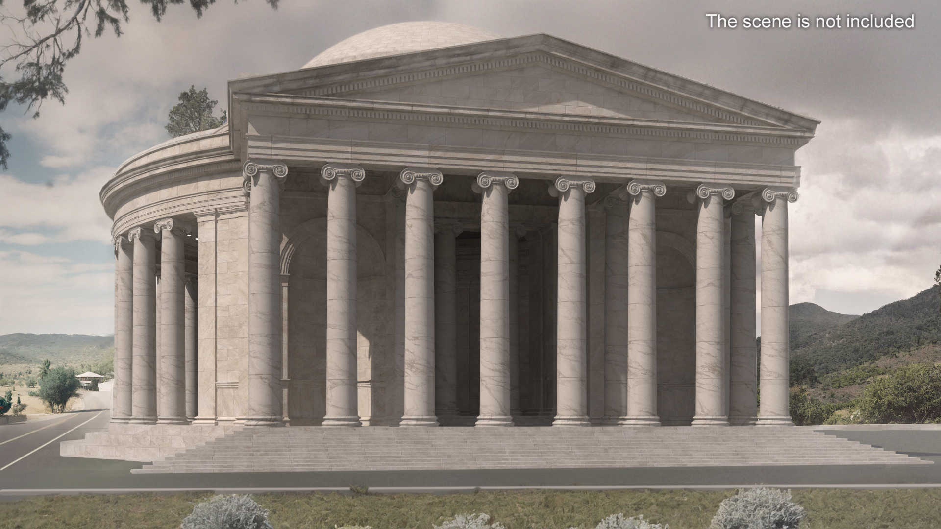Neoclassical Rotunda Building 3D model
