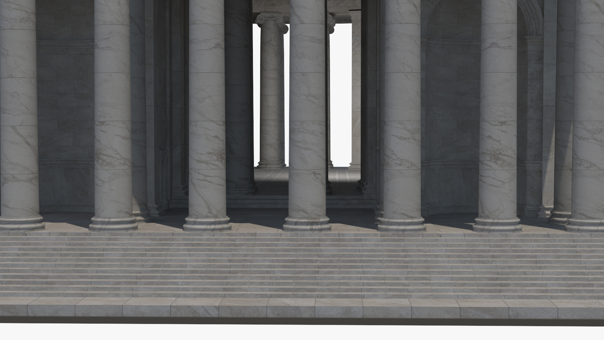 Neoclassical Rotunda Building 3D model