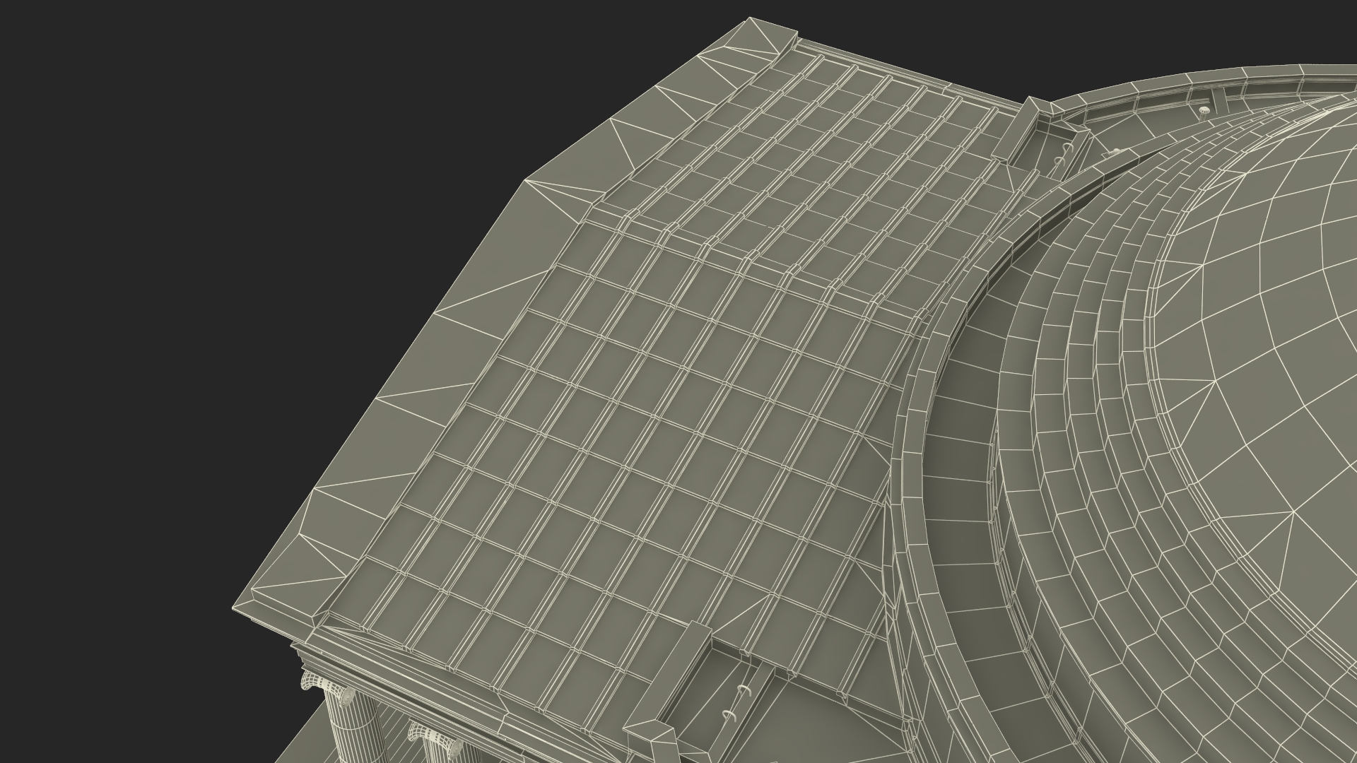 Neoclassical Rotunda Building 3D model