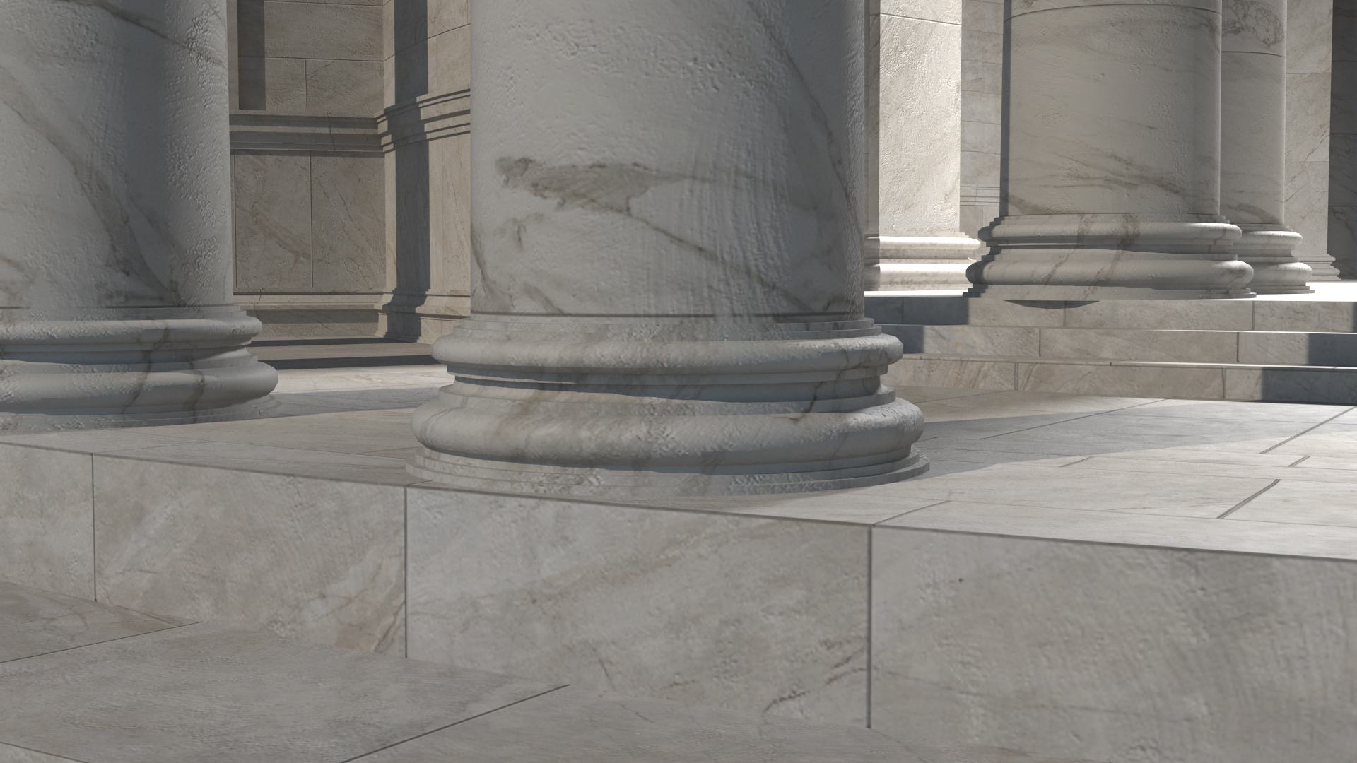 Neoclassical Rotunda Building 3D model