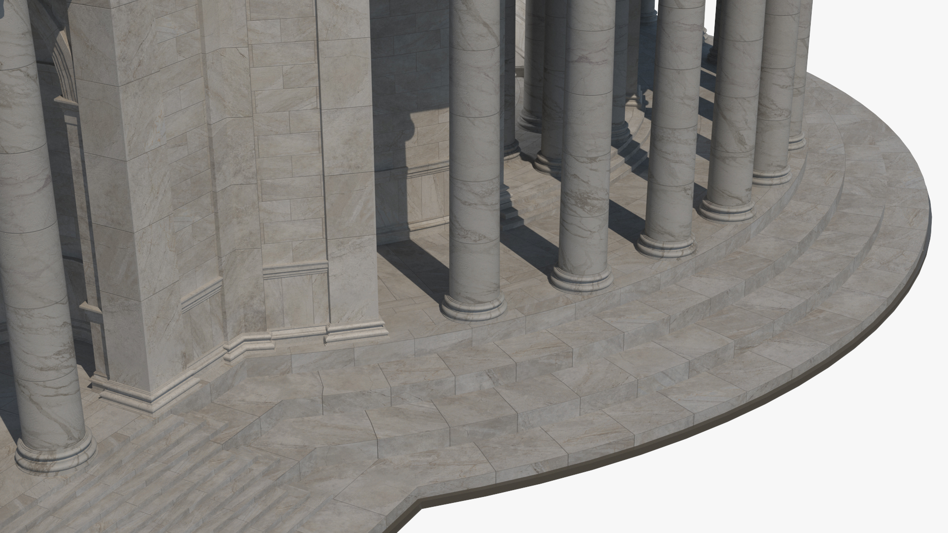 Neoclassical Rotunda Building 3D model