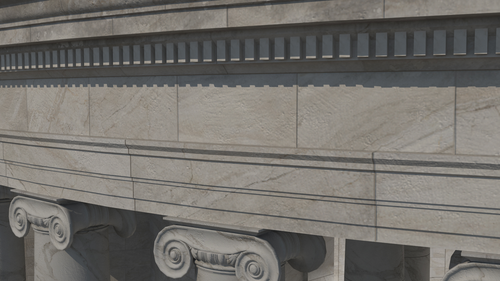 Neoclassical Rotunda Building 3D model