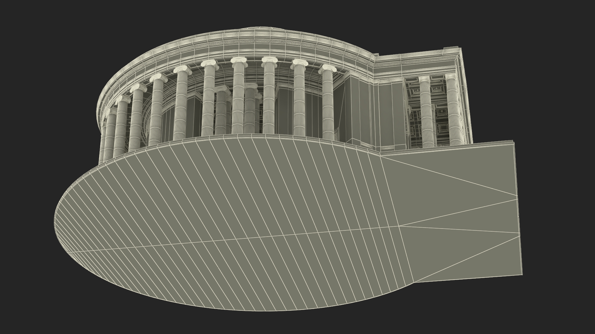 Neoclassical Rotunda Building 3D model