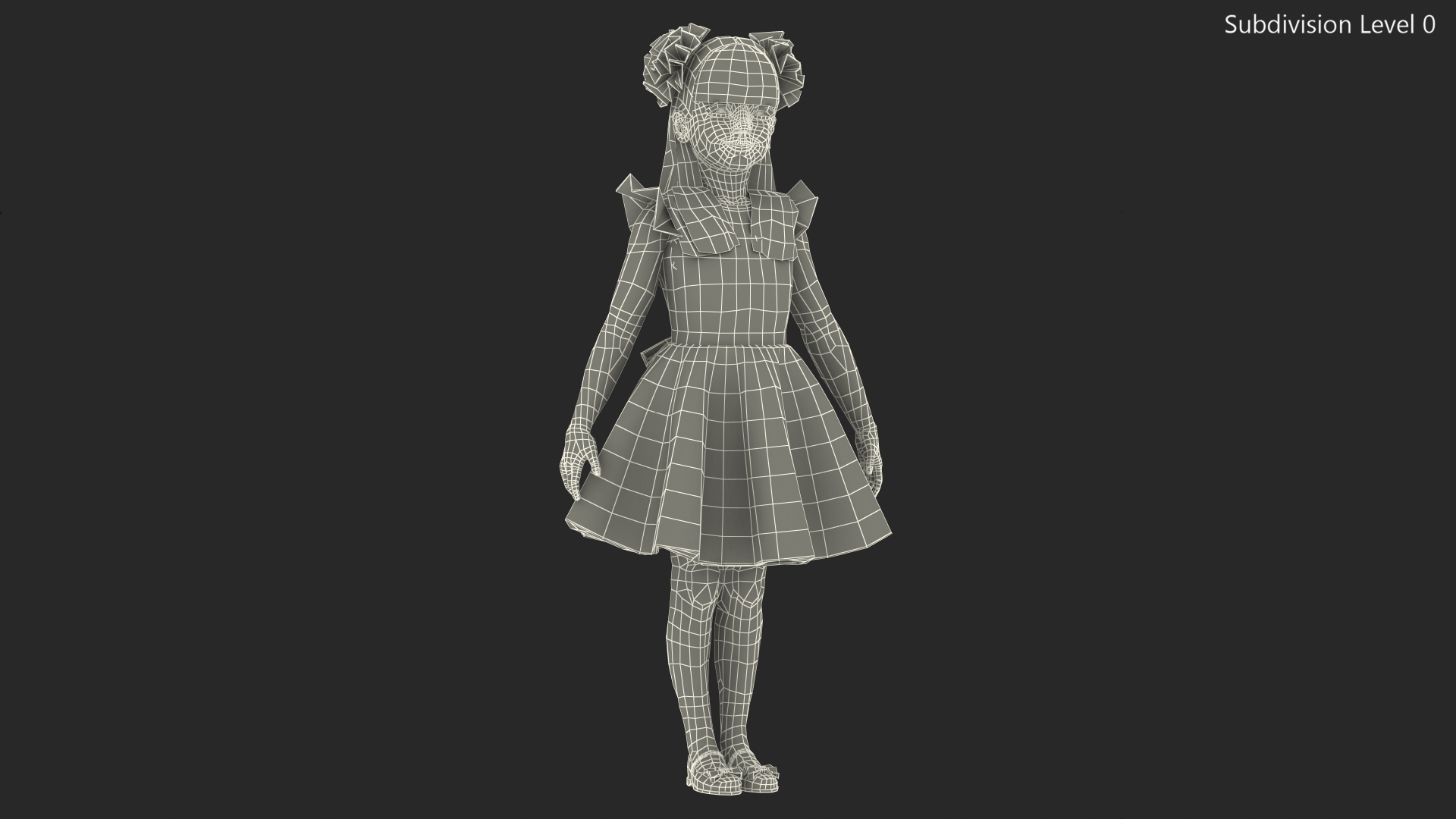 Child Girl Party Style 3D