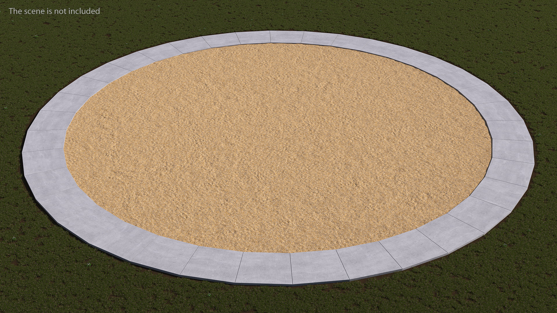 3D Sawdust Playground Surfacing model