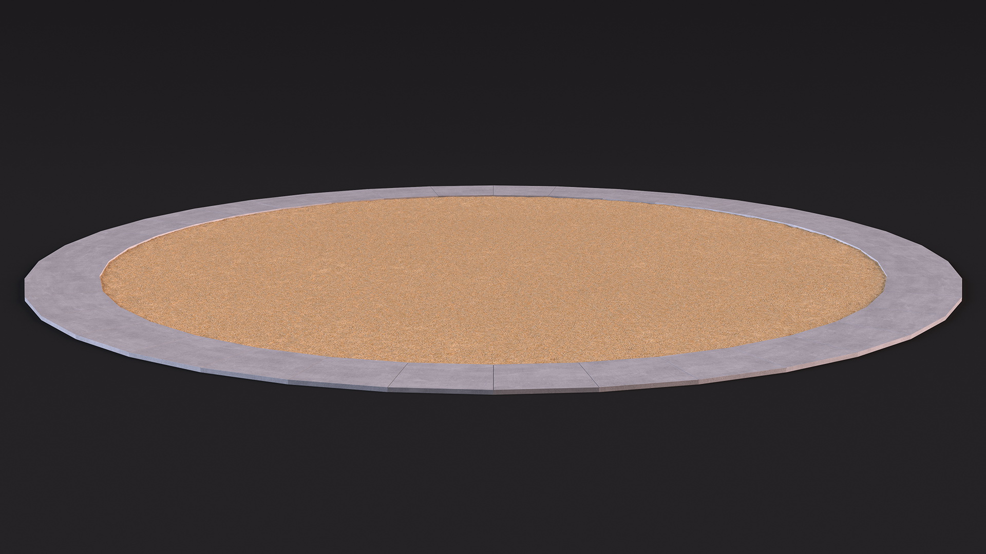 3D Sawdust Playground Surfacing model