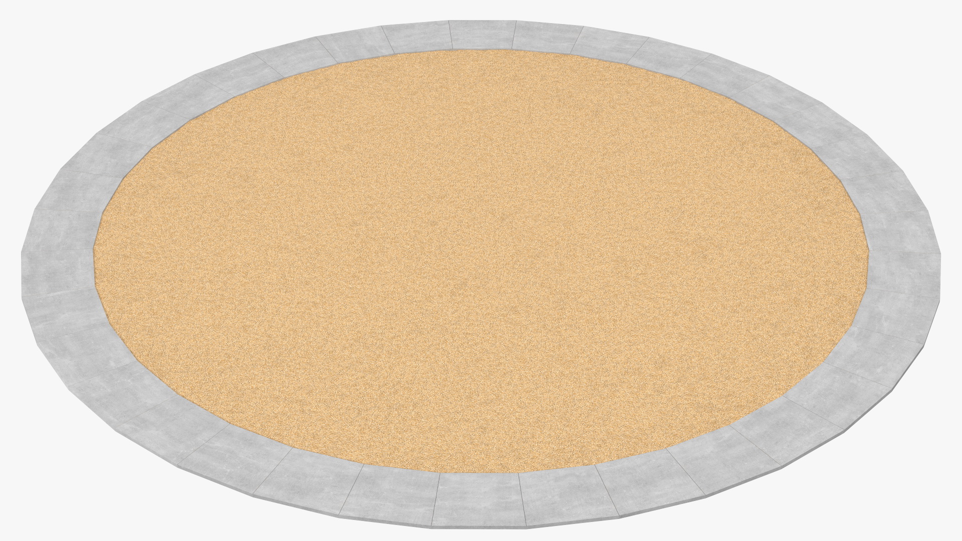 3D Sawdust Playground Surfacing model