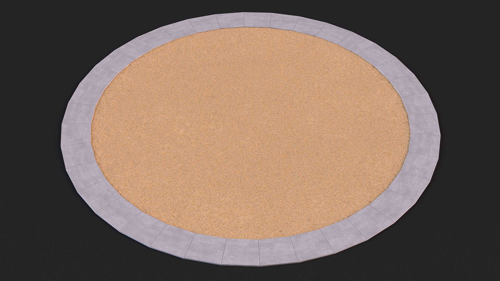 3D Sawdust Playground Surfacing model