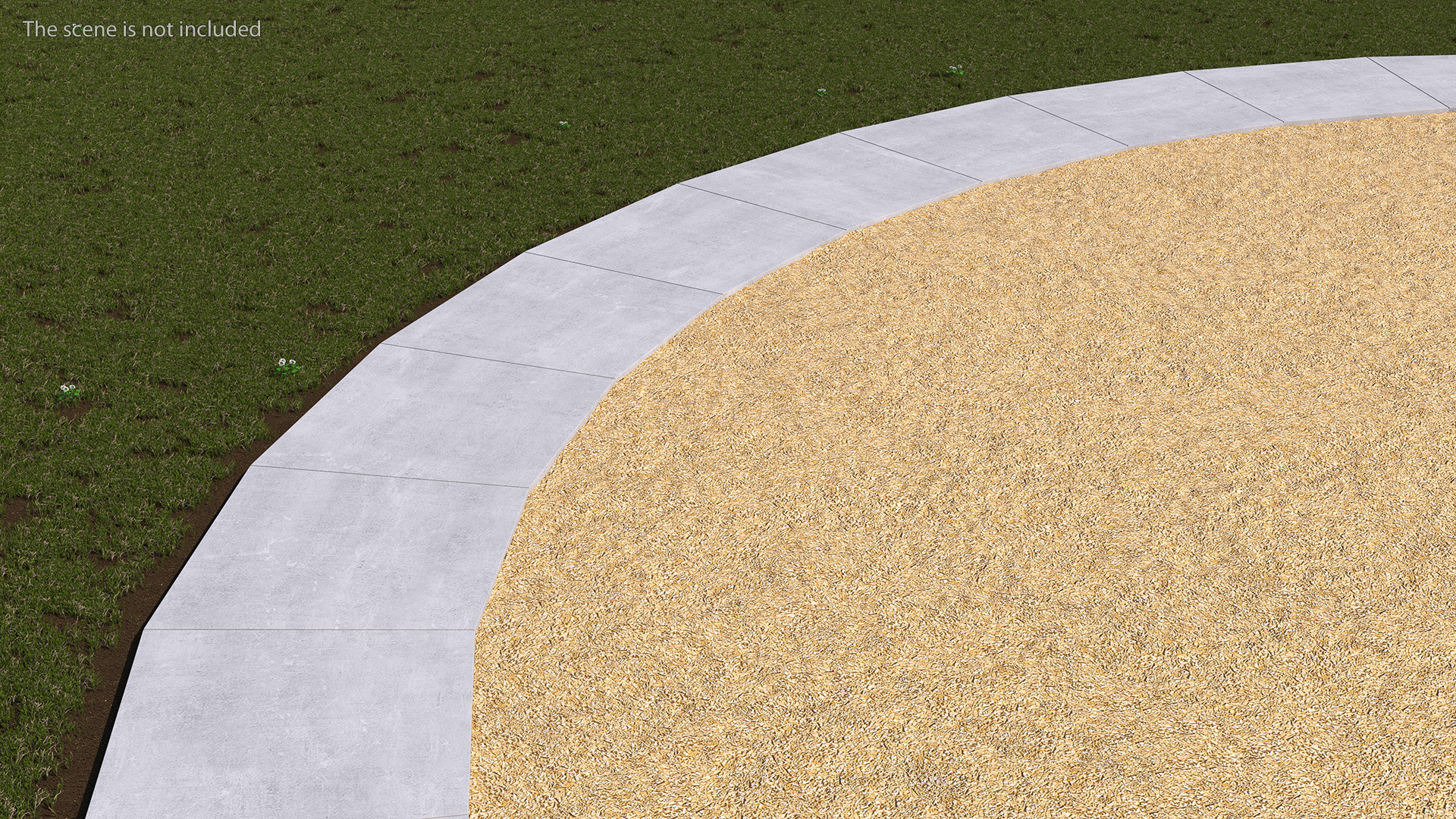 3D Sawdust Playground Surfacing model