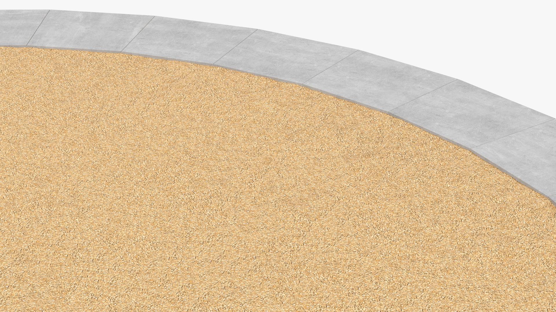 3D Sawdust Playground Surfacing model