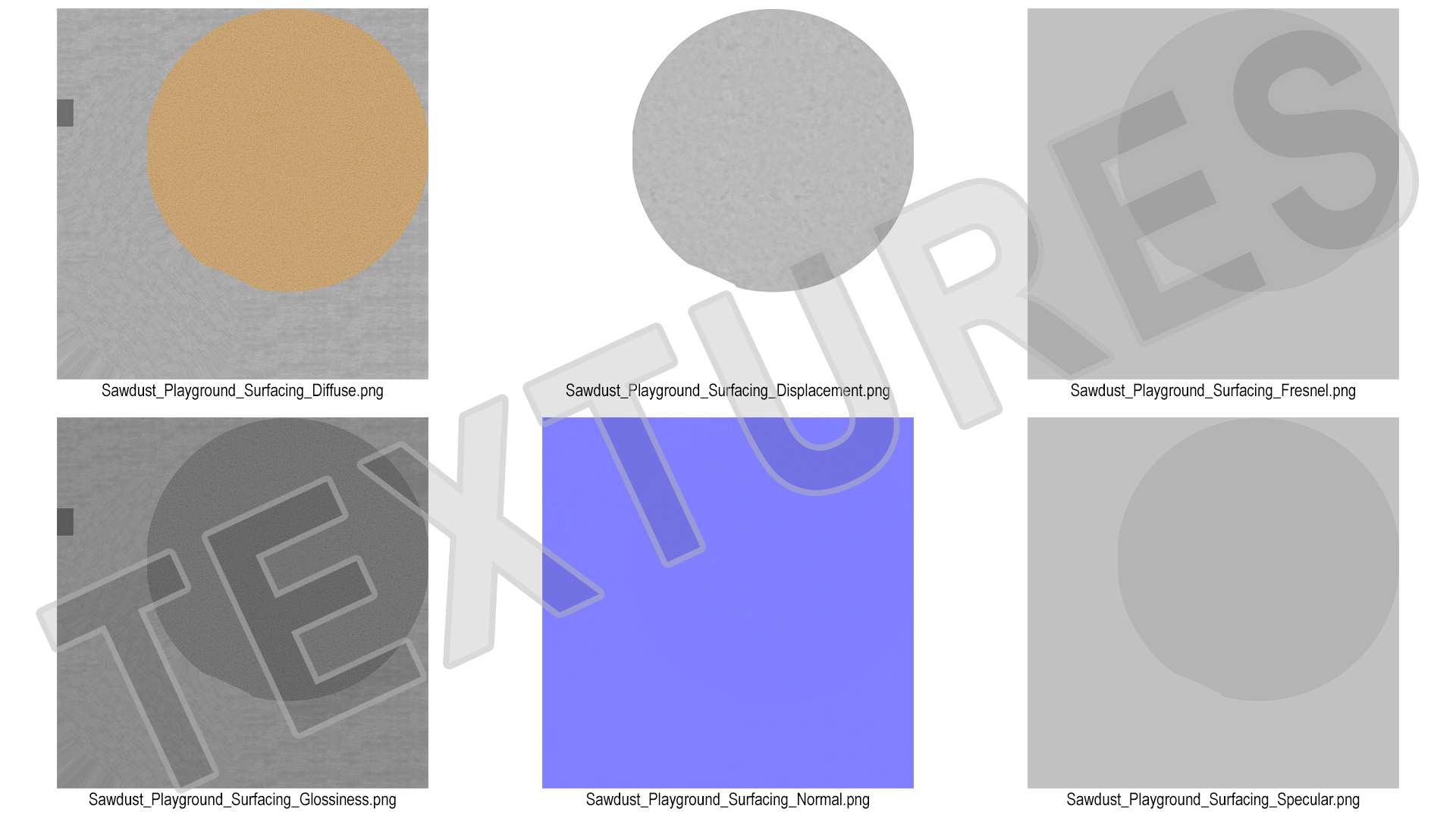 3D Sawdust Playground Surfacing model