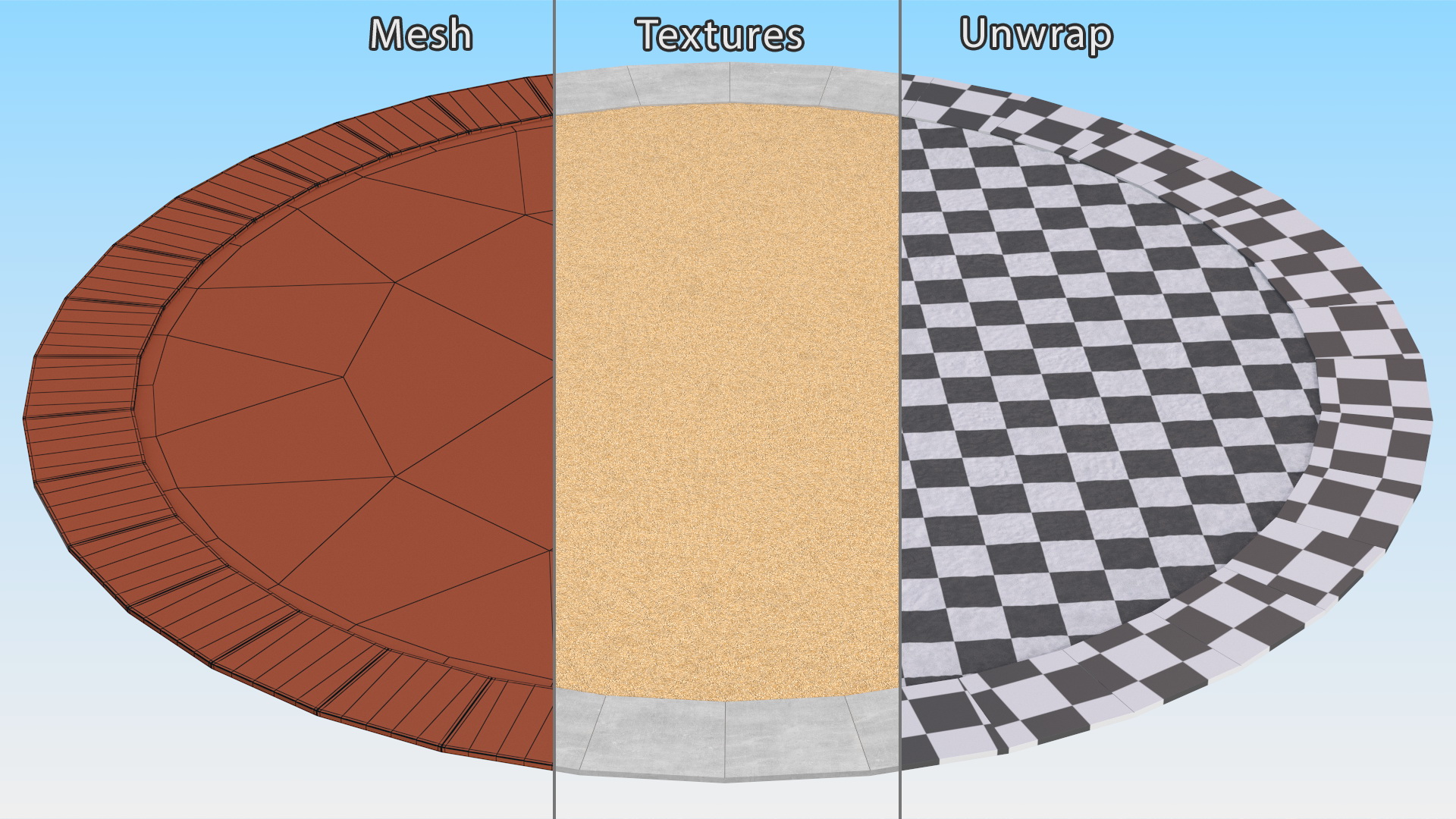 3D Sawdust Playground Surfacing model