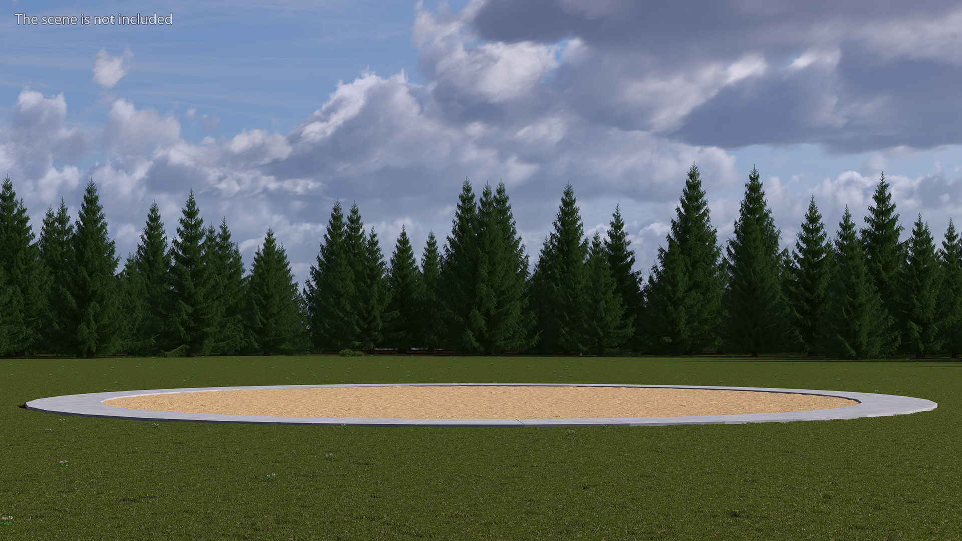 3D Sawdust Playground Surfacing model
