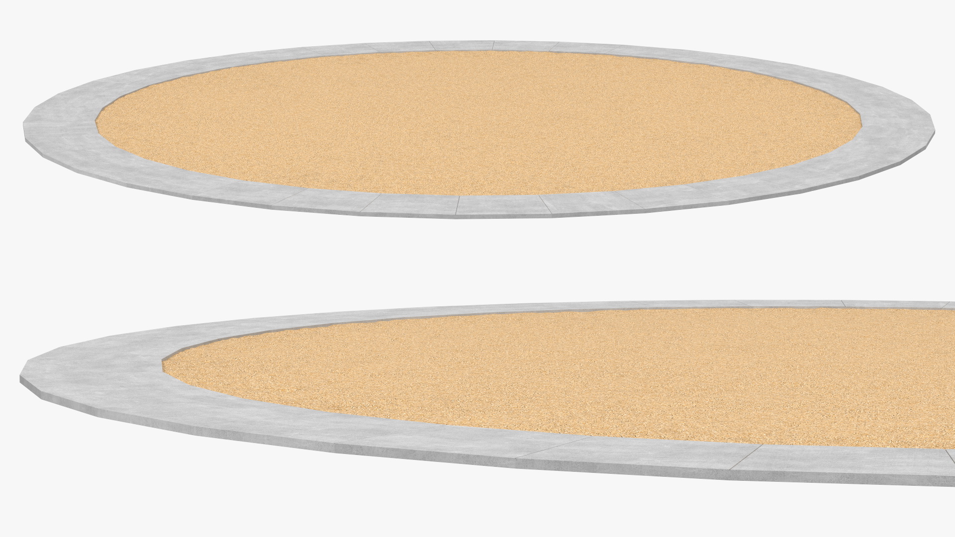 3D Sawdust Playground Surfacing model