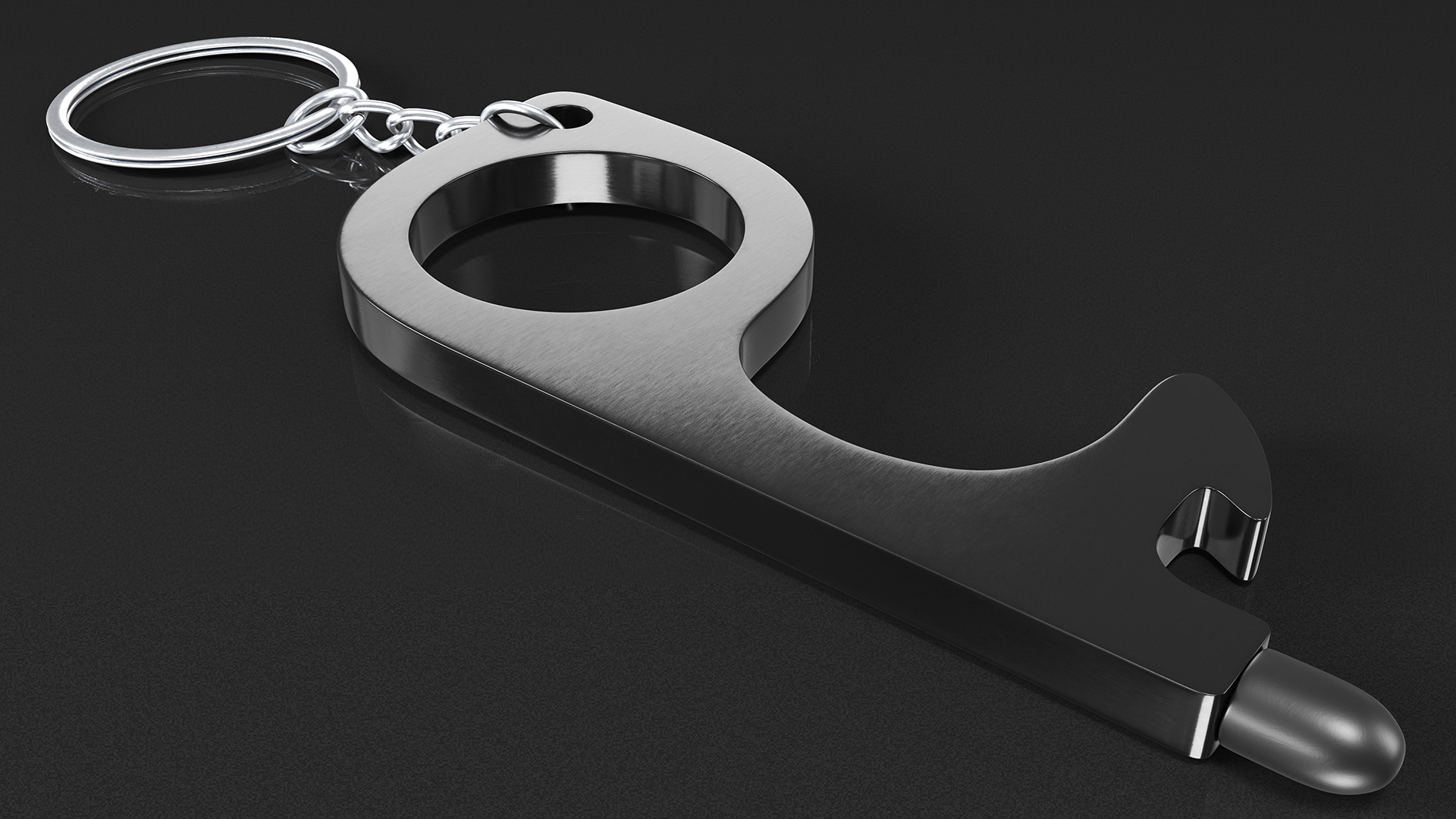 3D No Touch Tool Keychain Black model