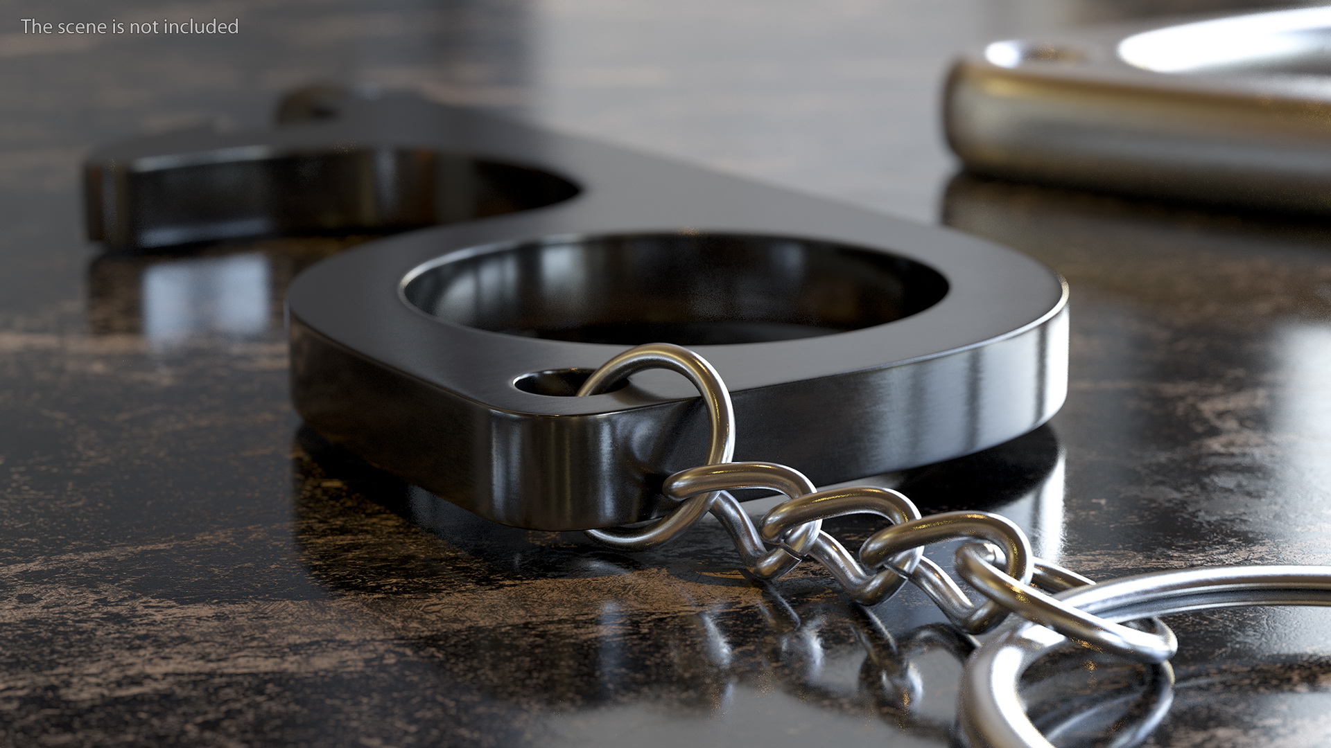 3D No Touch Tool Keychain Black model