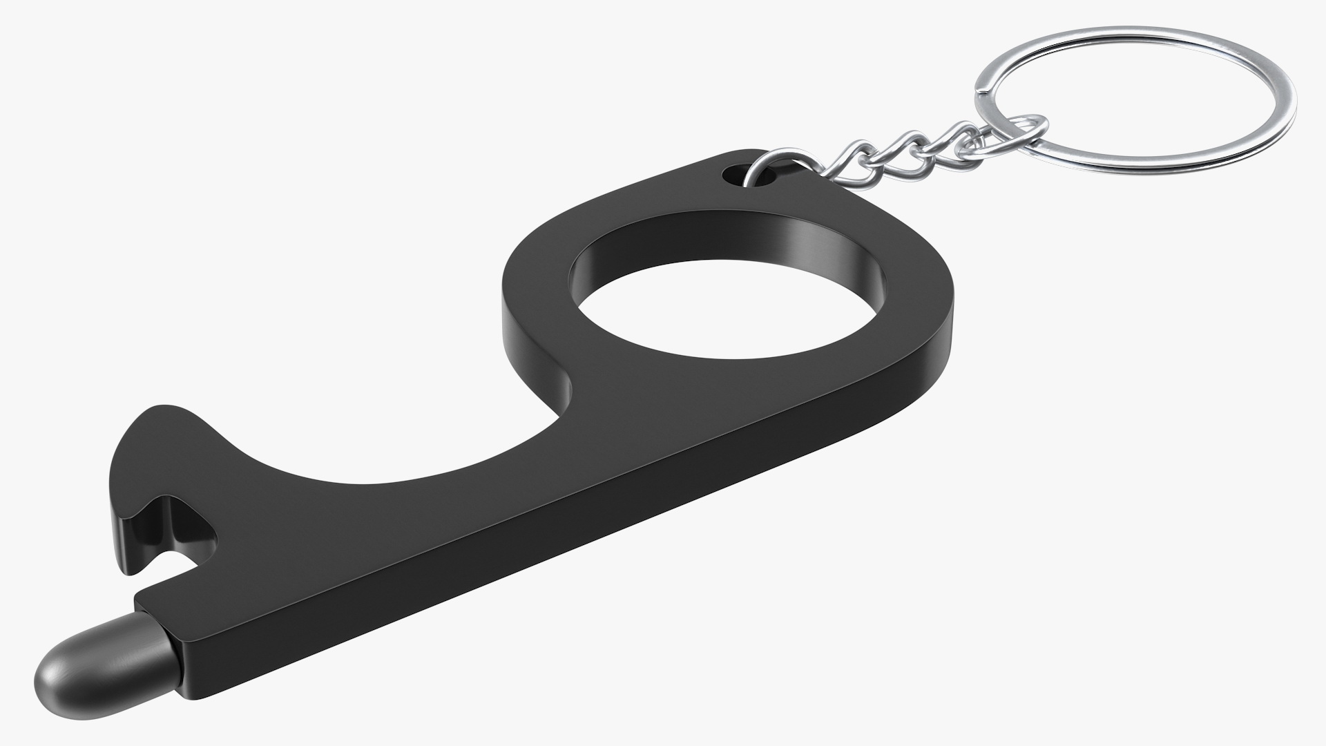 3D No Touch Tool Keychain Black model
