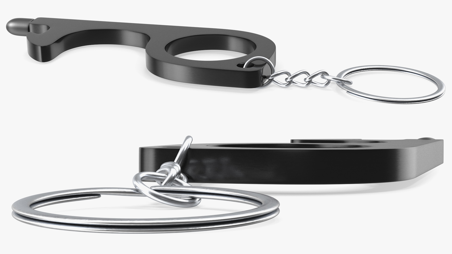 3D No Touch Tool Keychain Black model