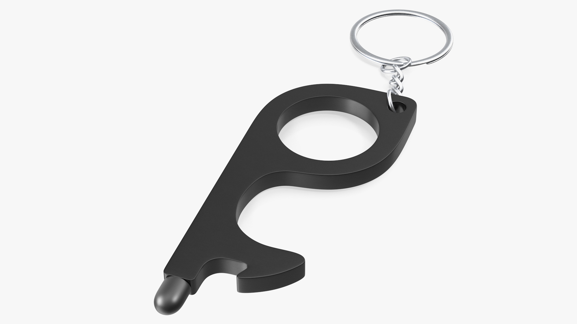 3D No Touch Tool Keychain Black model