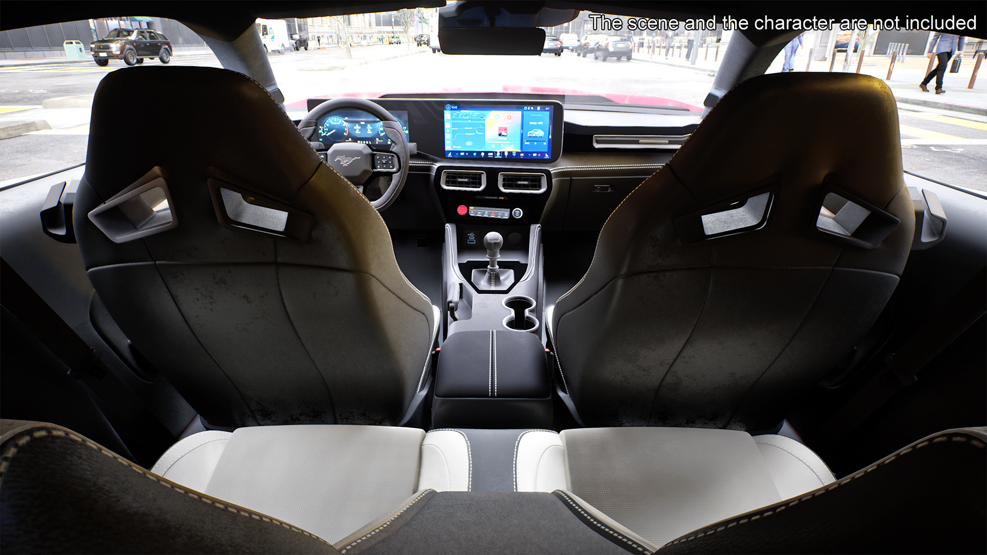 3D Ford Mustang 2024 Red