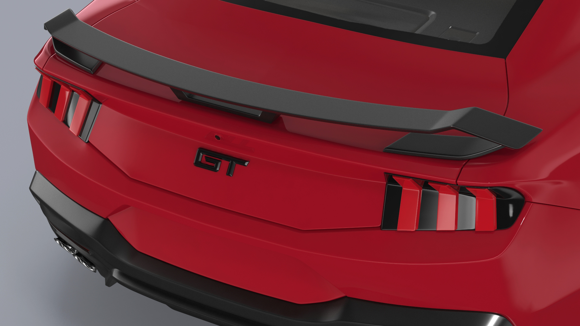 3D Ford Mustang 2024 Red