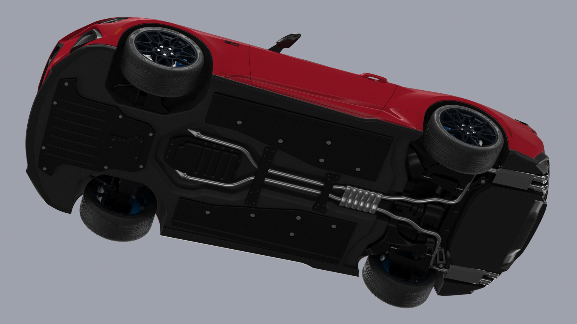 3D Ford Mustang 2024 Red