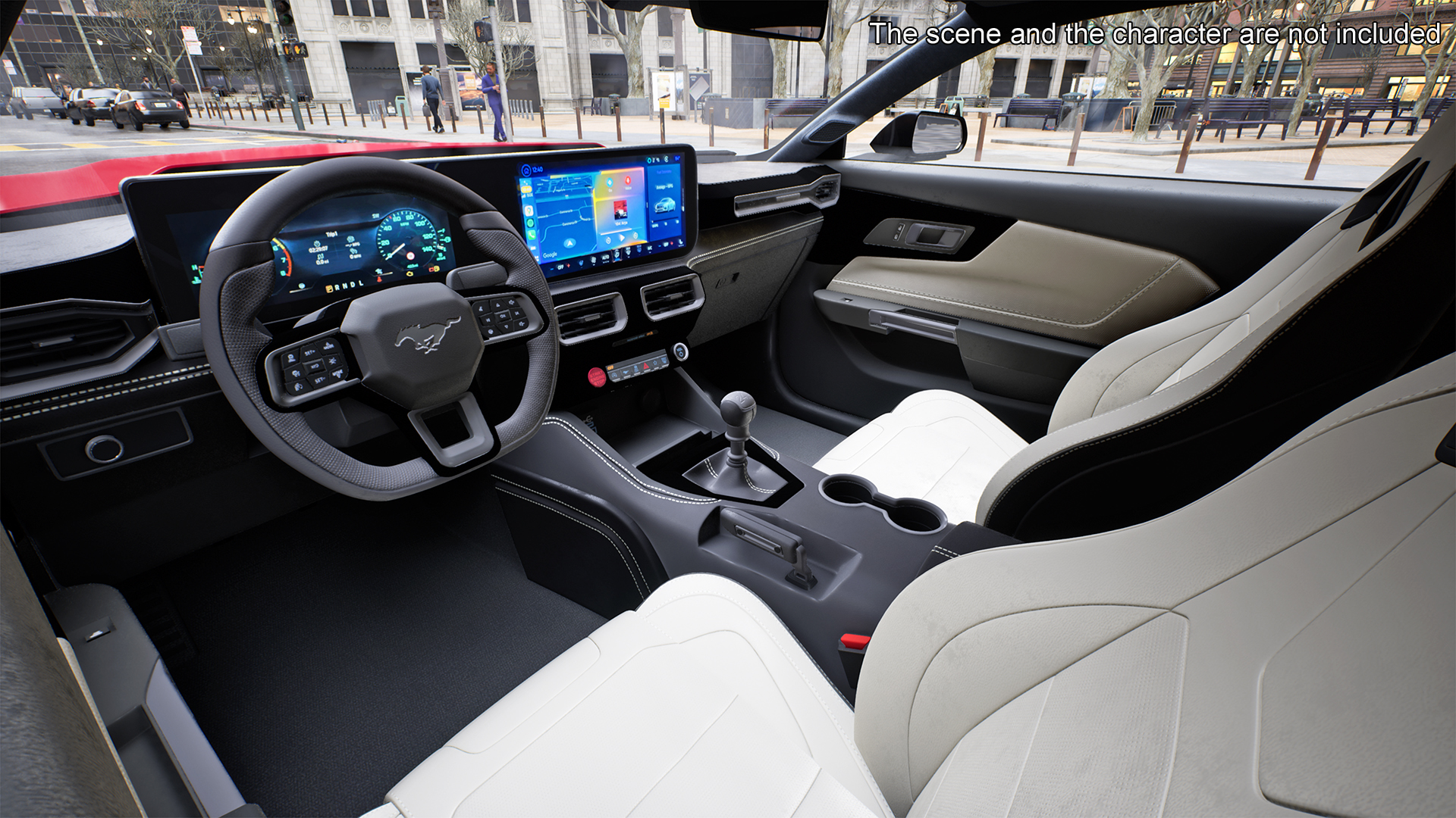 3D Ford Mustang 2024 Red