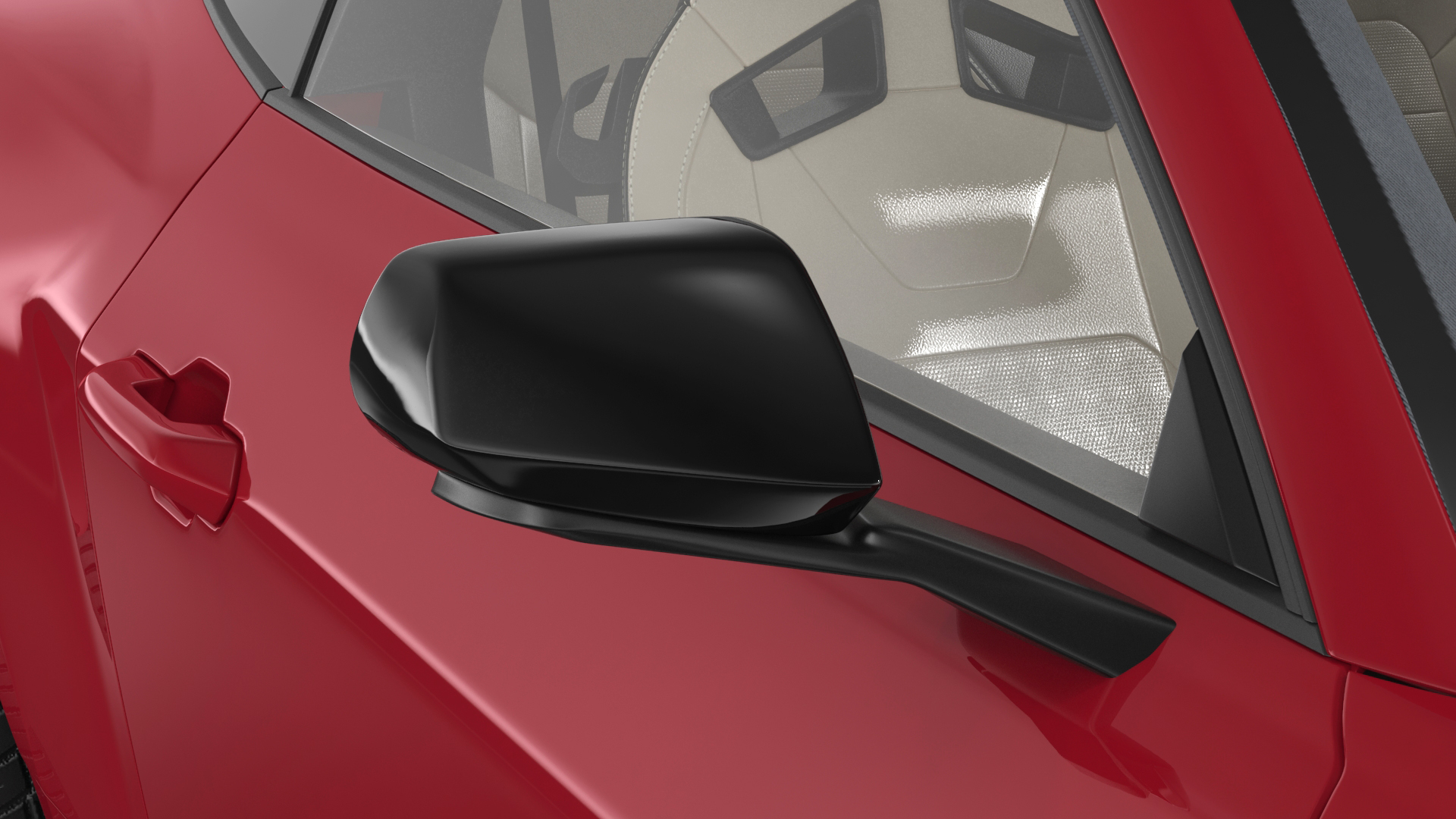 3D Ford Mustang 2024 Red