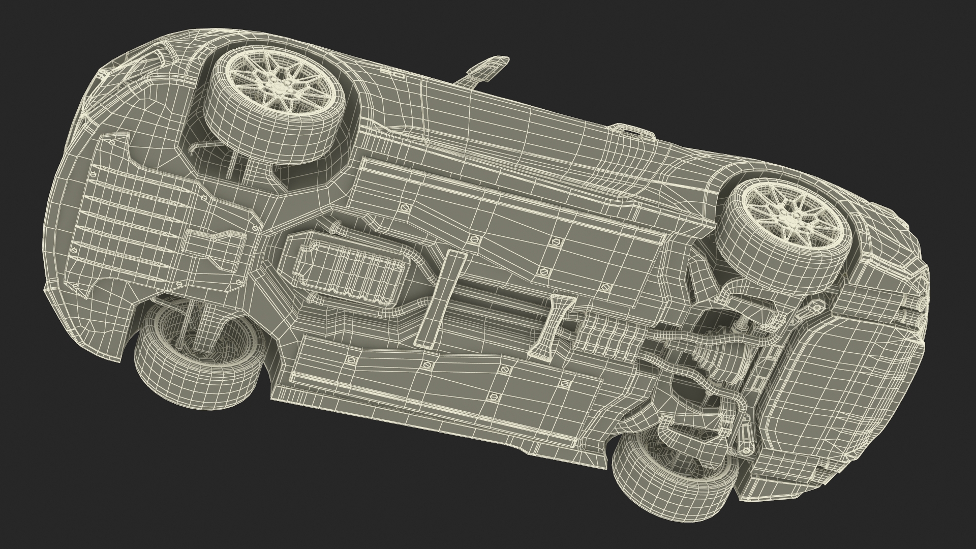 3D Ford Mustang 2024 Red