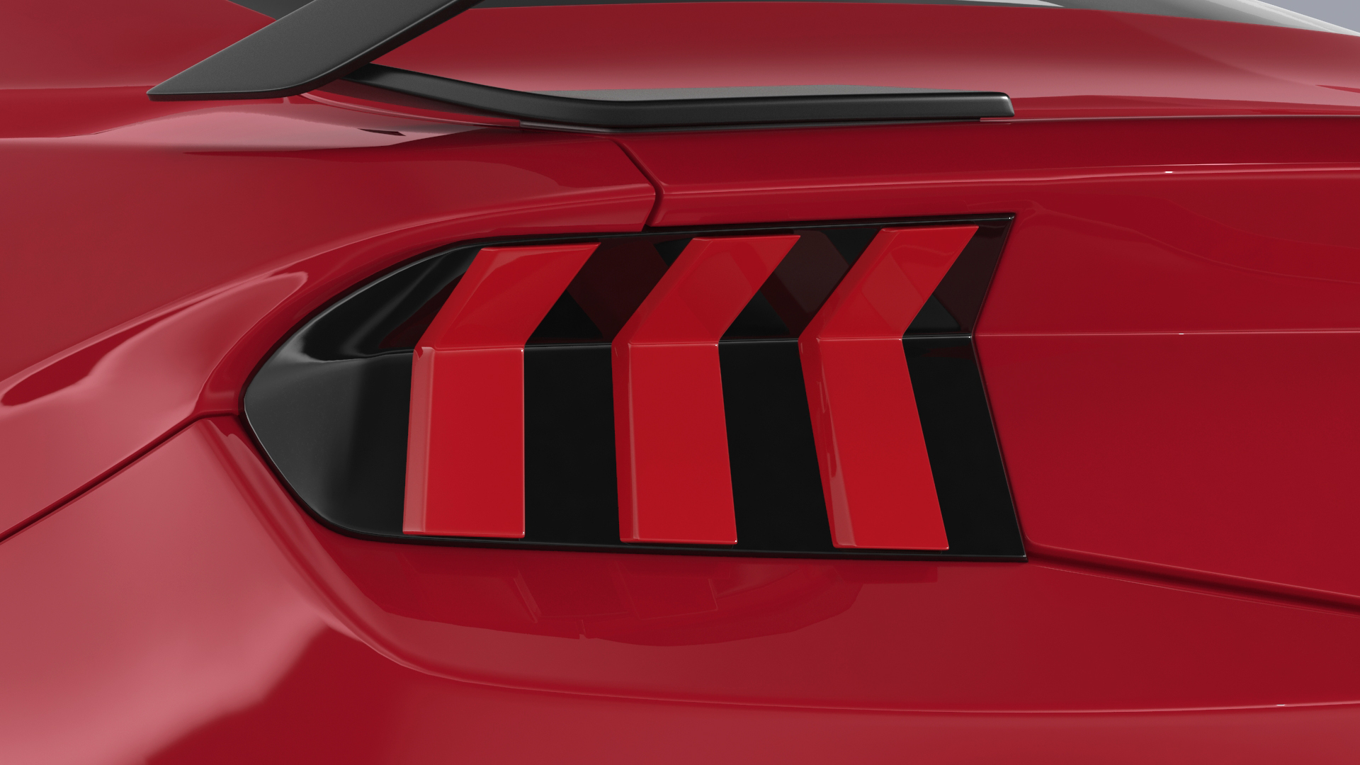 3D Ford Mustang 2024 Red