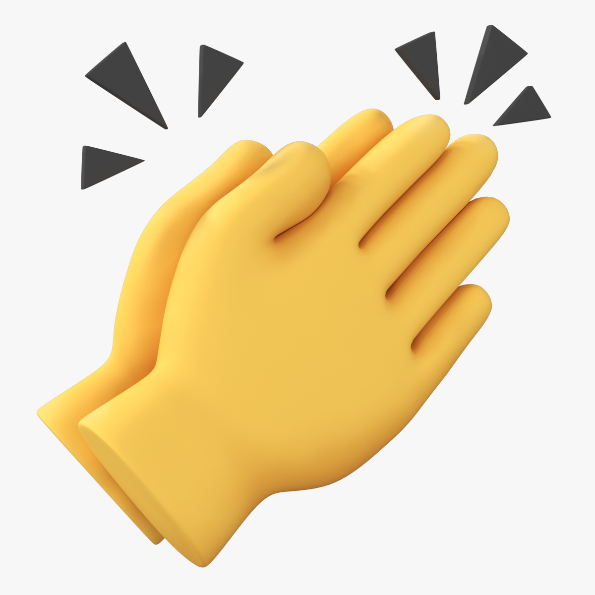 Clapping Hands Emoticon 3D model preview