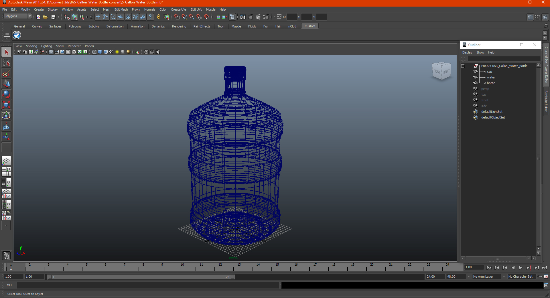 3D 5 Gallon Water Bottle