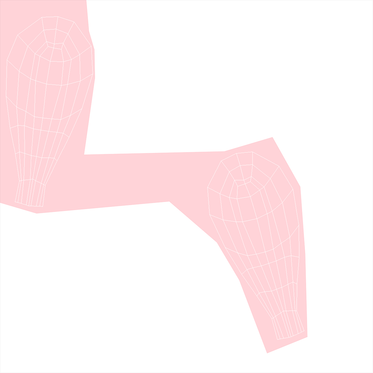 3D Bunny Ears Headband Fur model