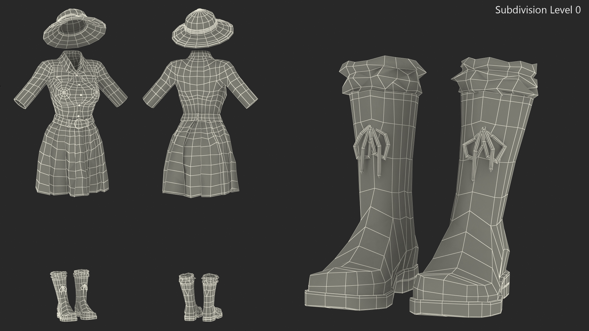 Woman Explorer Costume 3D