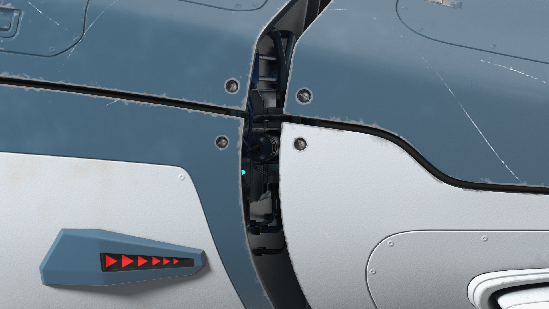 Futuristic Shark Robot 3D