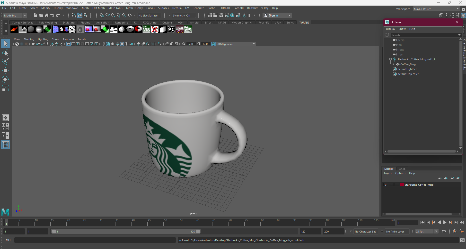 3D model Starbucks Coffee Mug