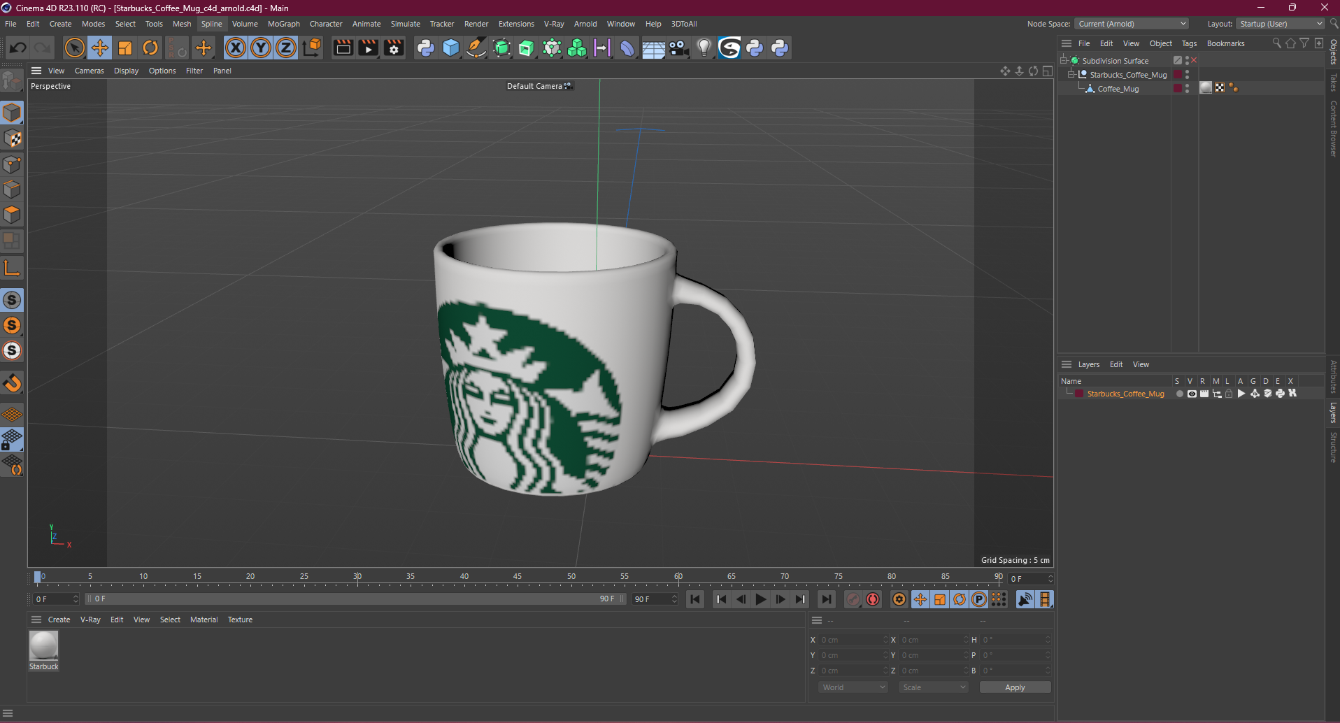 3D model Starbucks Coffee Mug