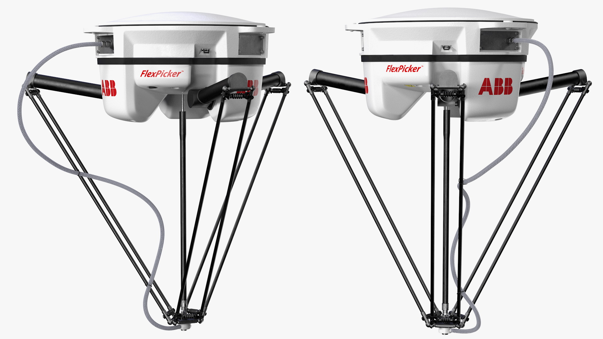 3D Parallel Robot ABB IRB360 with Twix Chocolate Bar Rigged