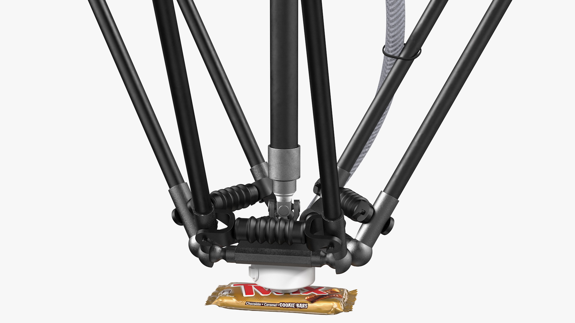 3D Parallel Robot ABB IRB360 with Twix Chocolate Bar Rigged